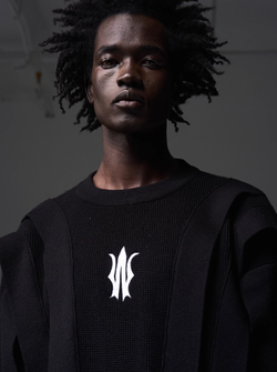 Свитер BLIND Multilayered Patchwork Waffle Sweater