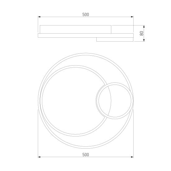 90254/1 / потолочный светильник / черный