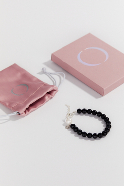 Браслет PROTECTION из черного агата