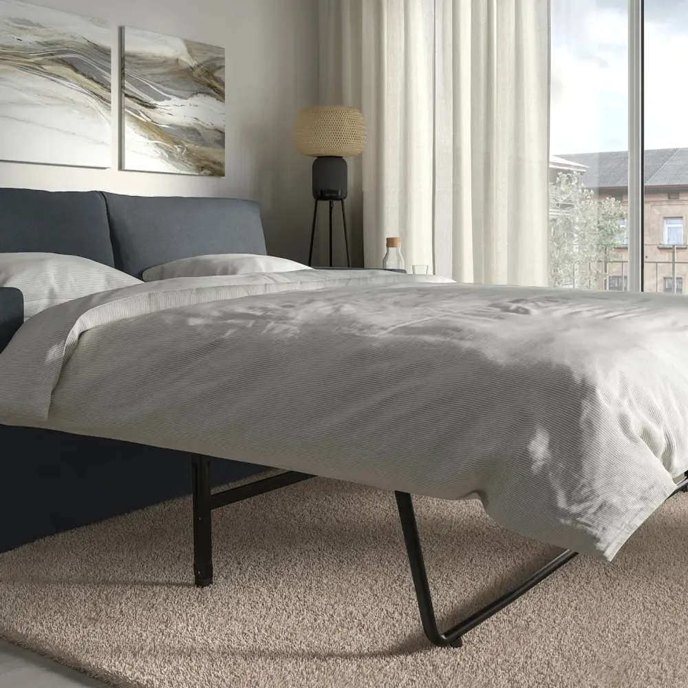Диван-кровать 2-местный - IKEA HYLTARP/ХИЛТАРП ИКЕА, серый