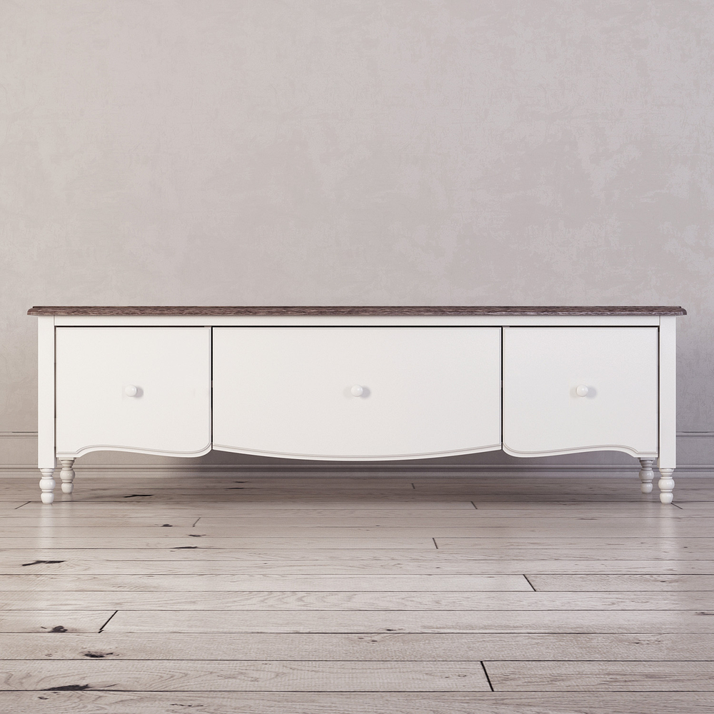 Тумба под ТВ с 3-я ящиками широкая Leblanc