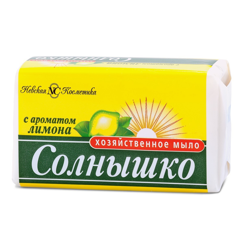 Невская косметика Мыло хозяйст. Солнышко (лимон) 140г *12*48