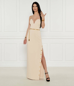 Платье с ремешком Elisabetta Franchi - бежевый(AB62946E2)