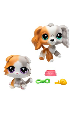 Набор Пара друзей две фигурки мини-животных с аксесс