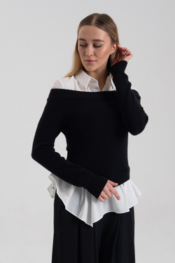 Джемпер с рубашкой J-Clair