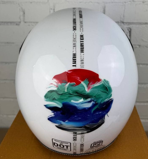 Шлем Royal Enfield BOBBER OF HUEMN ID FBR GI WHITE, L