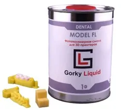 Фотография — Фотополимер Gorky Liquid Dental Model FL SLA 1 кг