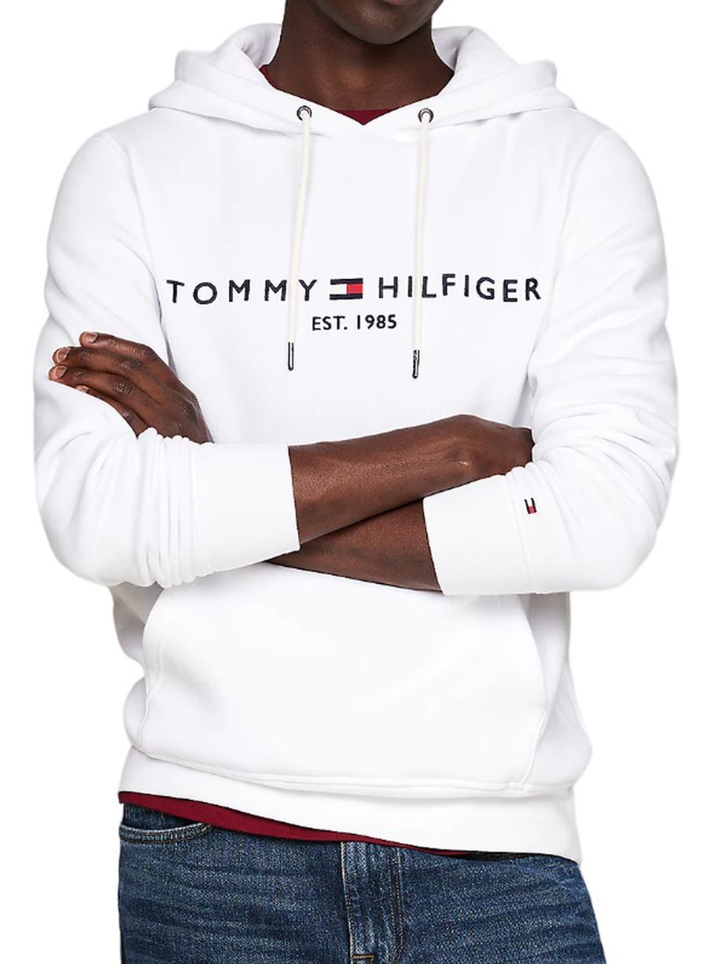 Мужская теннисная кофта Tommy Hilfiger Logo - белый