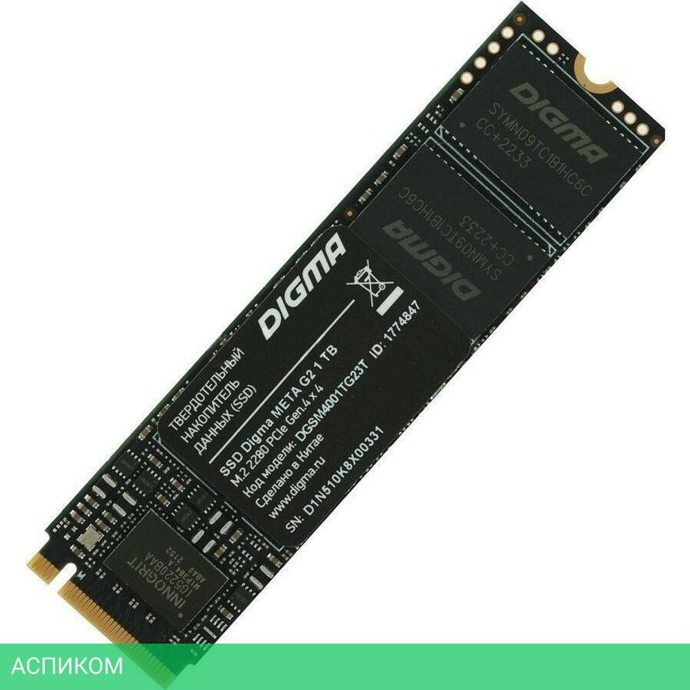 SSD диск Digma 1TB Meta G2 (DGSM4001TG23T)