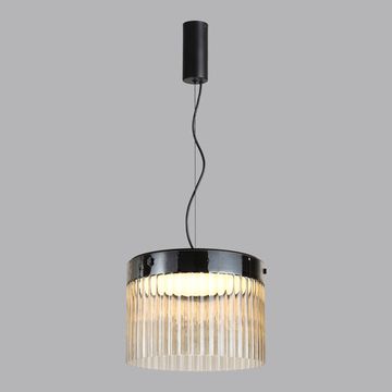 Подвесной светодиодный светильник 24W 4000К 5047/24L чёрный/янтарный Pillari Odeon Light