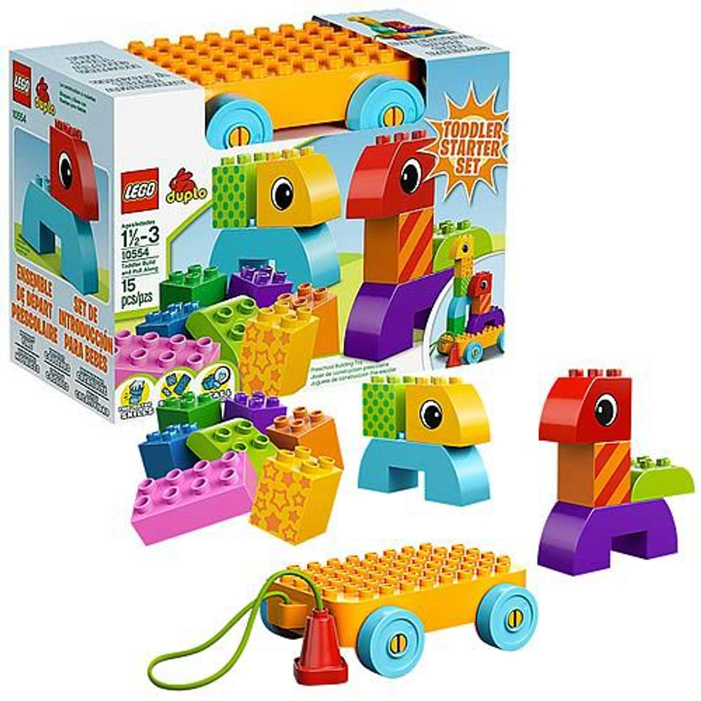 LEGO Duplo: Веселая каталка с кубиками 10554 — Toddler Build and Pull Along — Лего Дупло