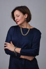 Серьги с плоским темно-серым жемчугом, оттенки золото и графит, замок левербек