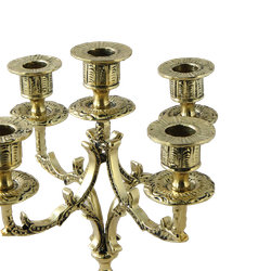 Bello De Bronze Канделябр Дон Луиш Кавалло 5-ти рожковый, золото
