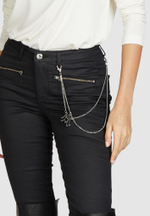 Джинсы Marc Aurel 93218 черный под кожу цепочка