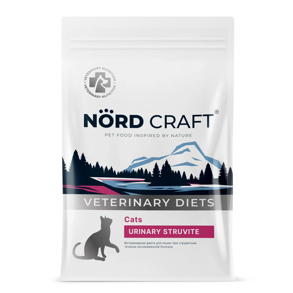 Сухой корм Nord Craft Cats Urinary Struvite для кошек при струвитном течении МКБ