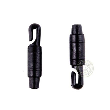 Коннектор для крепления лески к удилищу 2,0 черный