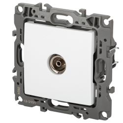 Розетка ЭРА Серия 12 12-3101-01М TV одиночная, белый матовый