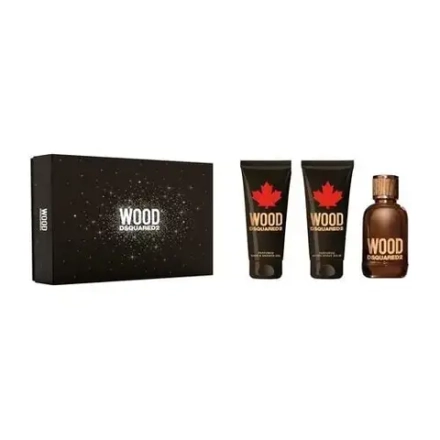 Унисекс парфюмерная вода Dsquared² Wood for him Gift Set с древесными нотами 50ml & 75ml