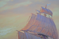 Лузгин А. А. Парусник. Холст, масло. Россия, 2023 г.