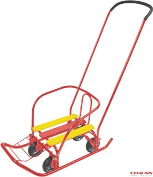 Санки Ника Ветерок 7 Универсал В7У/К2 красный