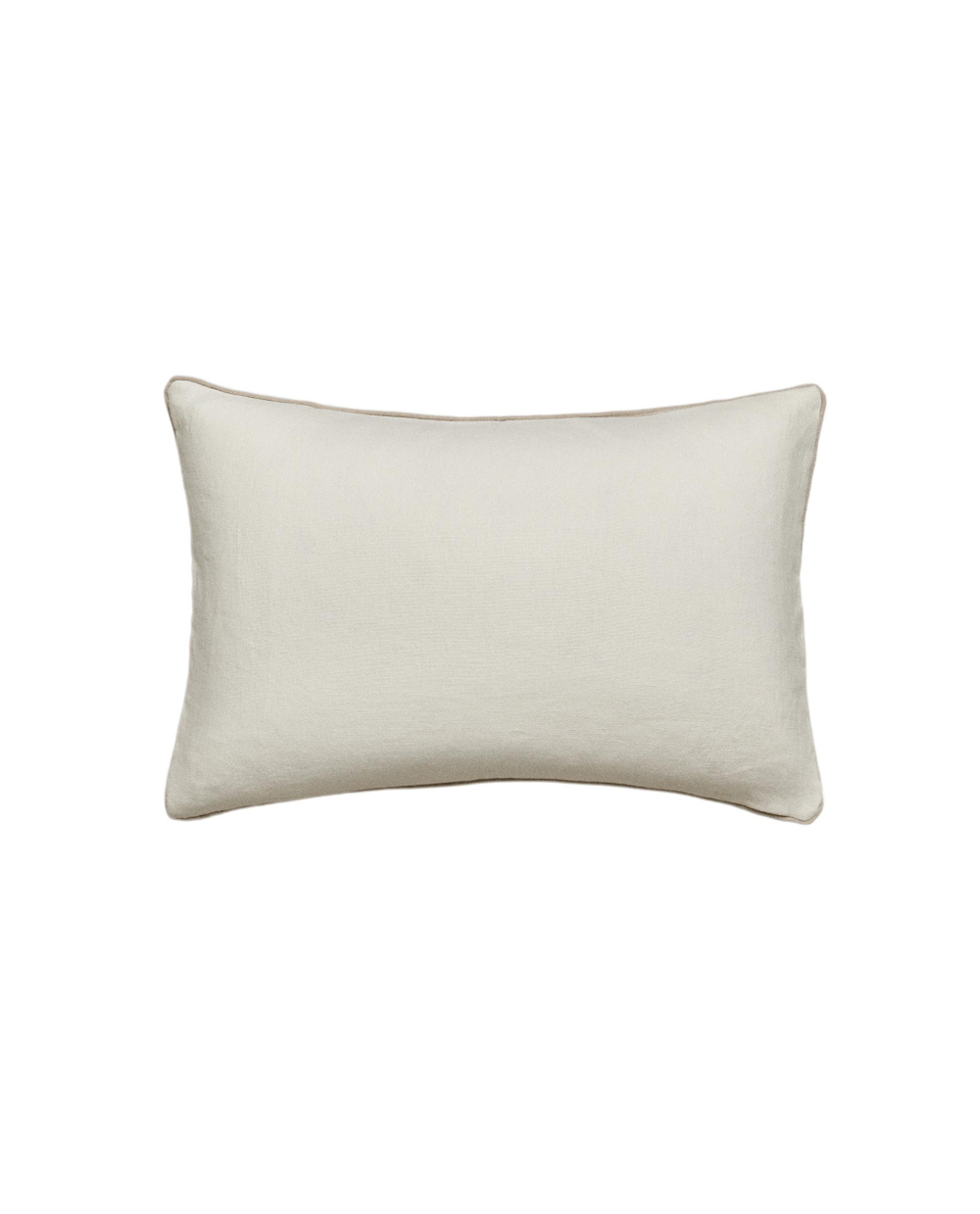 Zara Home наволочка декоративная из льна, белый, 40x60 см