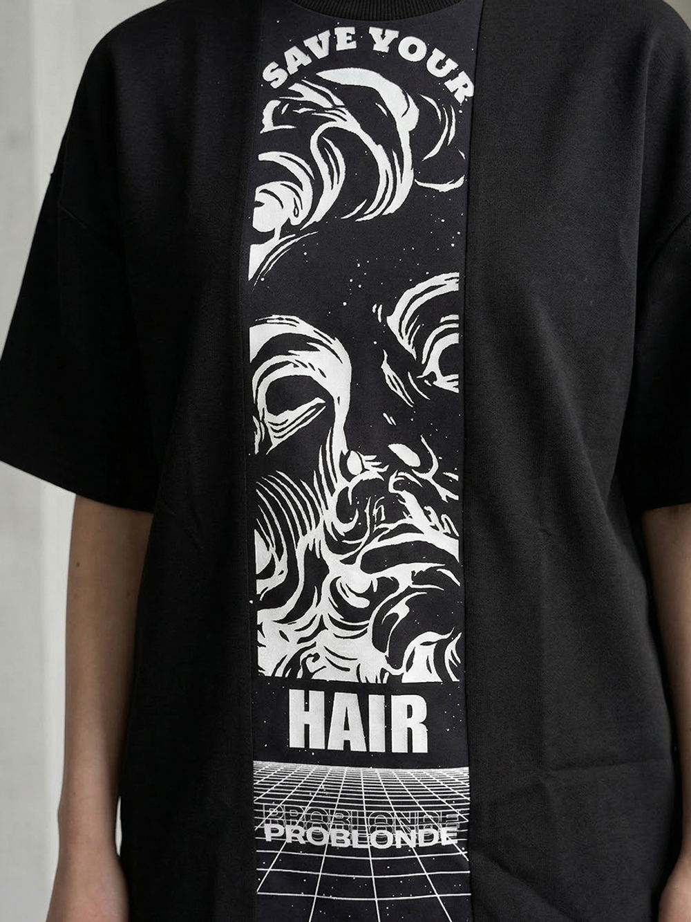 ФУТБОЛКА для парикмахеров НУМЕРО 1 принт Антик3