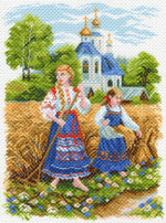 "Сенокос"-1566 канва с рисунком