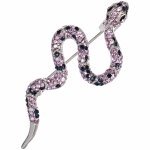 Брошь «Best Podarok - Калия», цвет сапфировый микс, 2,3*5,7см