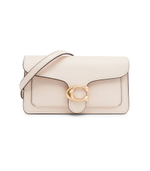 Кожаная сумка-мессенджер Tabby Coach - кремовый(CE772)