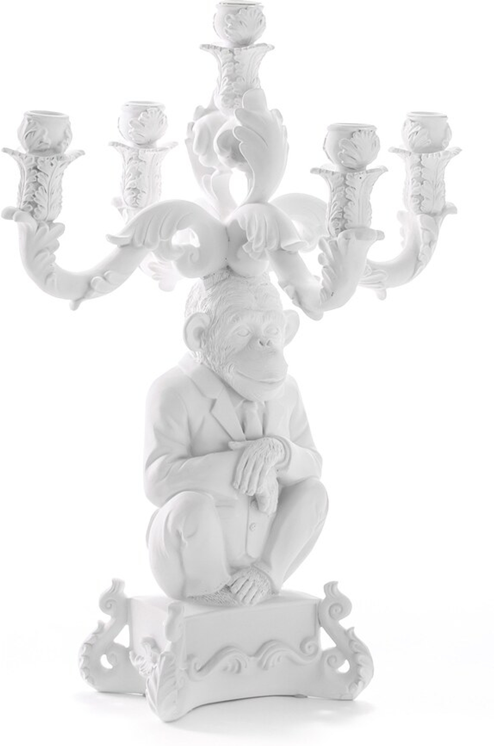 Подсвечник Seletti Burlesque Chimp, пластик, 48 см