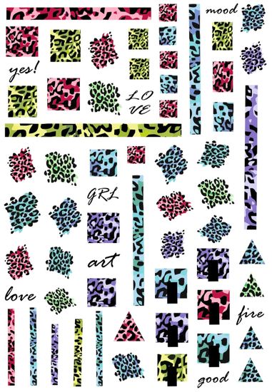 Слайдер-дизайн Crazy Shine Nails mini: Арт леопард