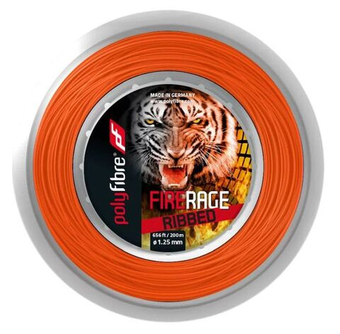 Струны теннисные Polyfibre Fire Rage Ribbed (200 m) - orange