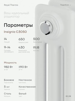 Дизайн-радиатор Royal Thermo Insignia