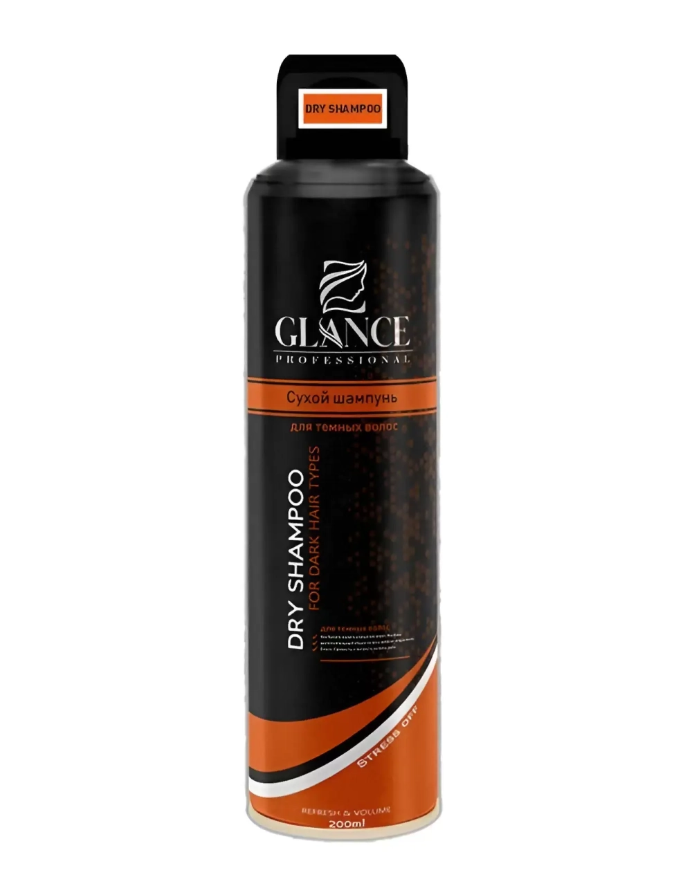 "GLANCE" Сухой Шампунь для Тёмных волос 200мл
