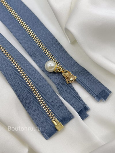 Молния серая золото жемчуг