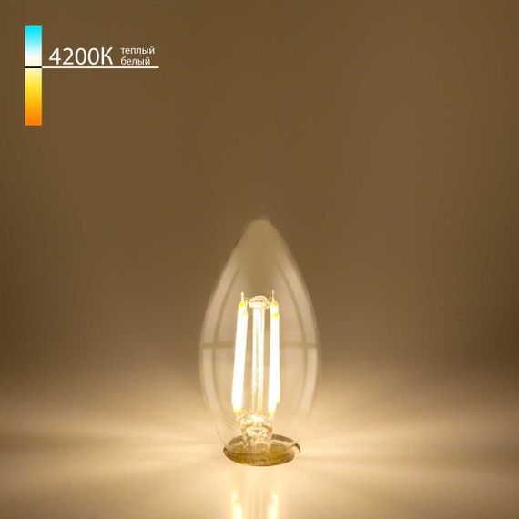Лампа светодиодная филаментная Elektrostandard BLE1426 E14 9W 4200K прозрачная a050132