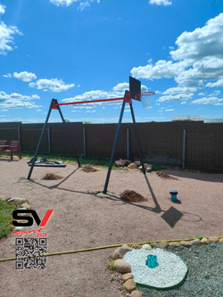 Монтаж уличных качелей Sv Sport