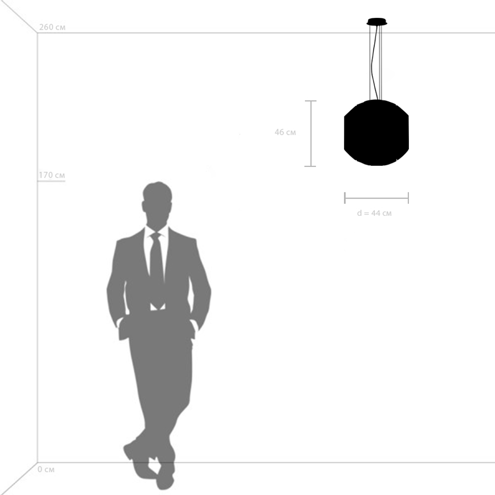 720447 Люстра SIENA 44х40W G9 ЧЕРНЫЙ/ЗОЛОТО