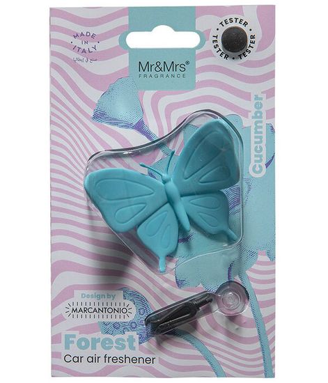 Аромадекор для автомобиля и дома FOREST БАБОЧКА (экзотический огурец) в блистере, Mr&Mrs Fragrance