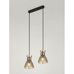 Светильник подвесной (подвес) Rivoli Iris 9186-302 2хЕ27 60 Вт модерн | Rivoli