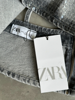 Новый джинсовый топ с пайетками Zara, L