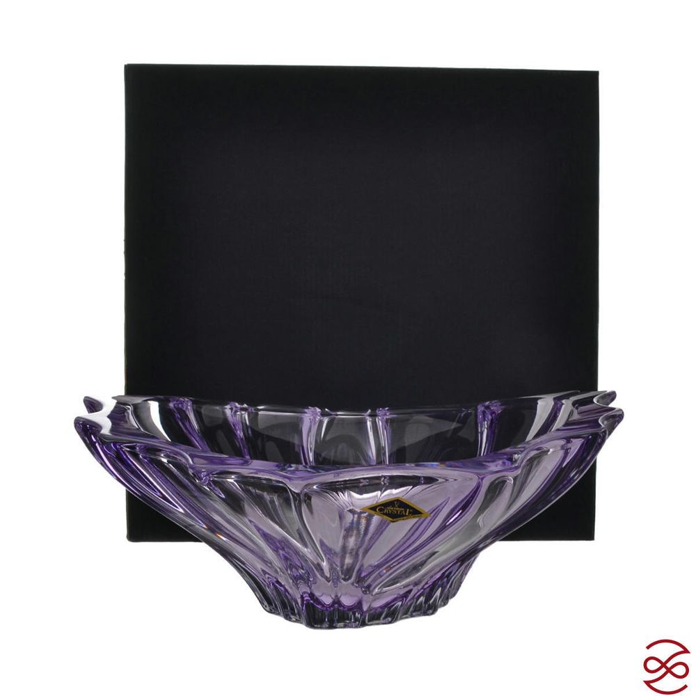 Фруктовница Aurum Crystal Plantica 33см Amethyst