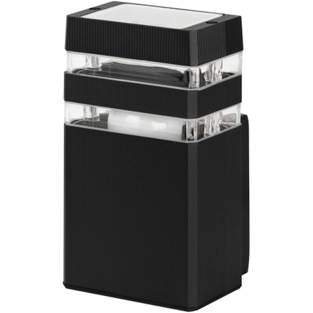 Светильник уличный настенный ЭРА «Астрея» GBW-101-BL-0200 230В 1хЕ27 max 30Вт IP54 200х110x95 вверх черный