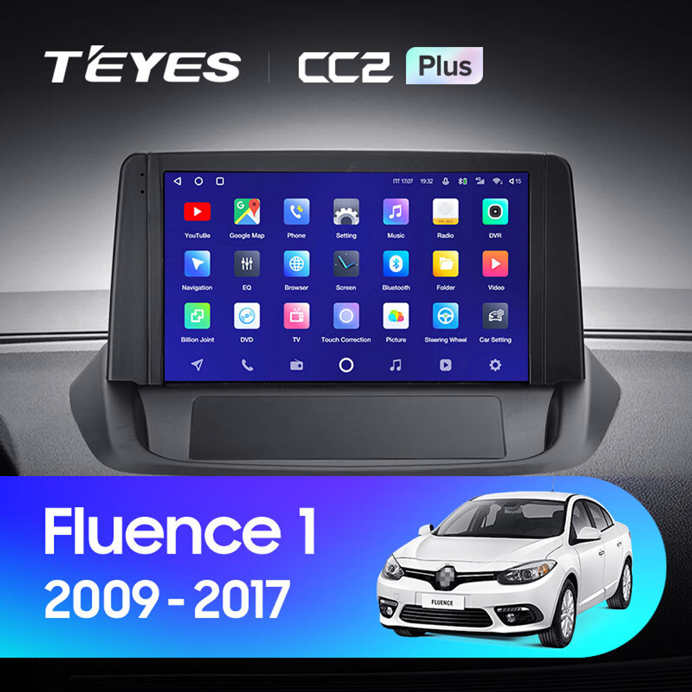 Teyes CC2 Plus 9"для Renault Fluence 1 2009-2017