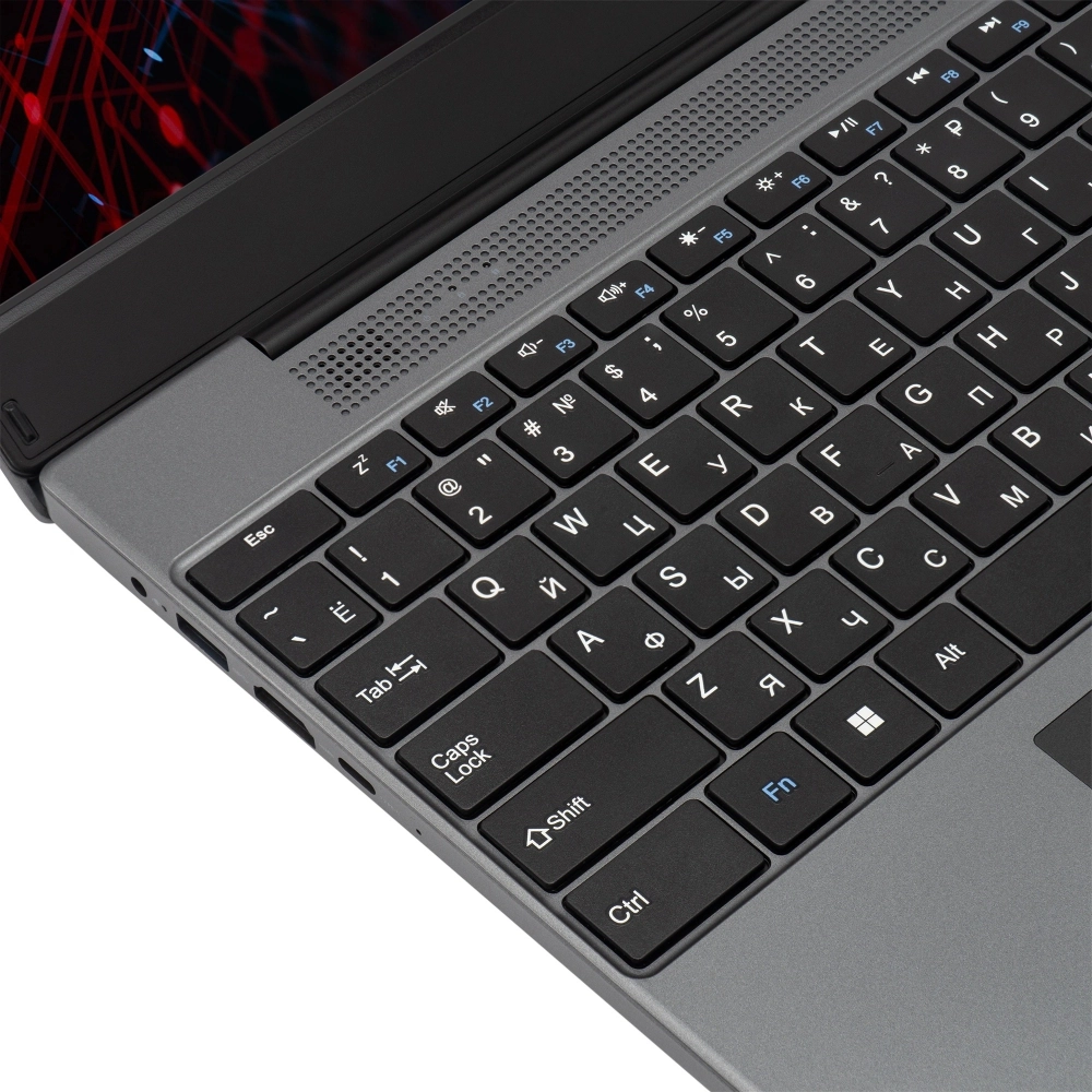 Ноутбук IRU Tactio 15PHR Ryzen 5 7430U 8Gb SSD256Gb AMD Radeon Graphics 15.6" IPS FHD (1920x1080) Windows 11 Pro 64 black WiFi BT Cam 4000mAh (2150145)