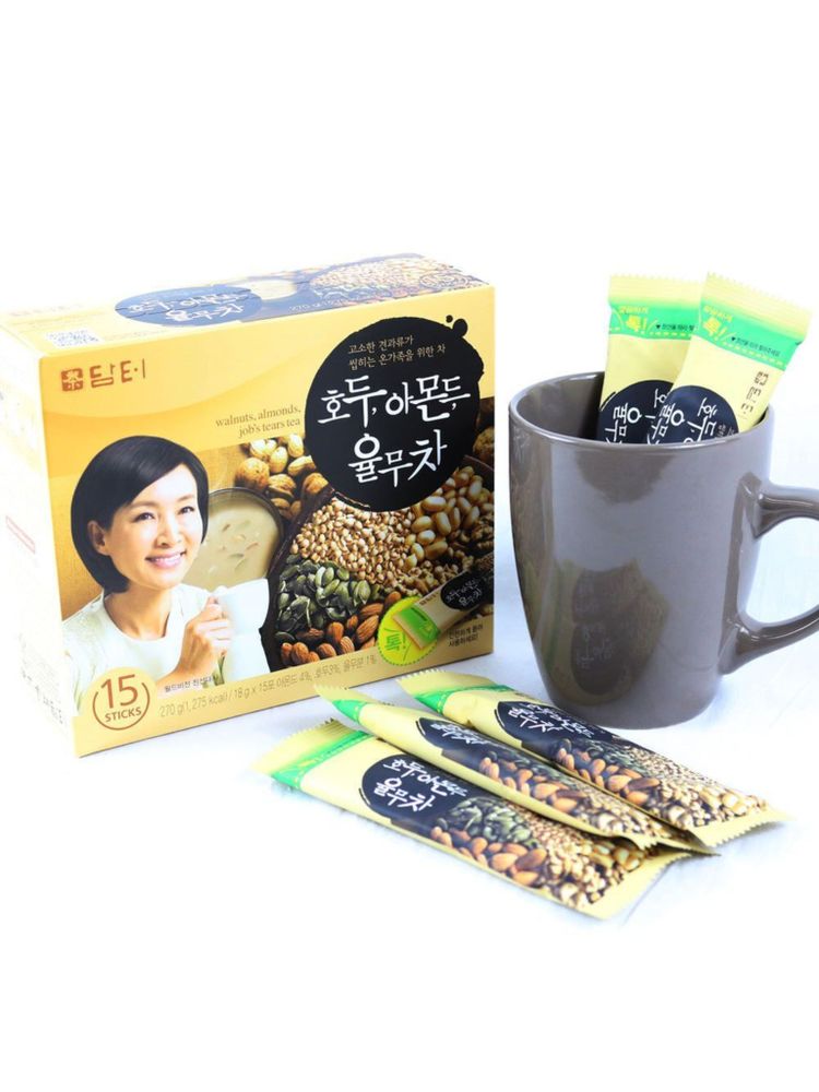 Корейский чай Damtuh Walnuts Almond Job&#39;s Tears 15 саше