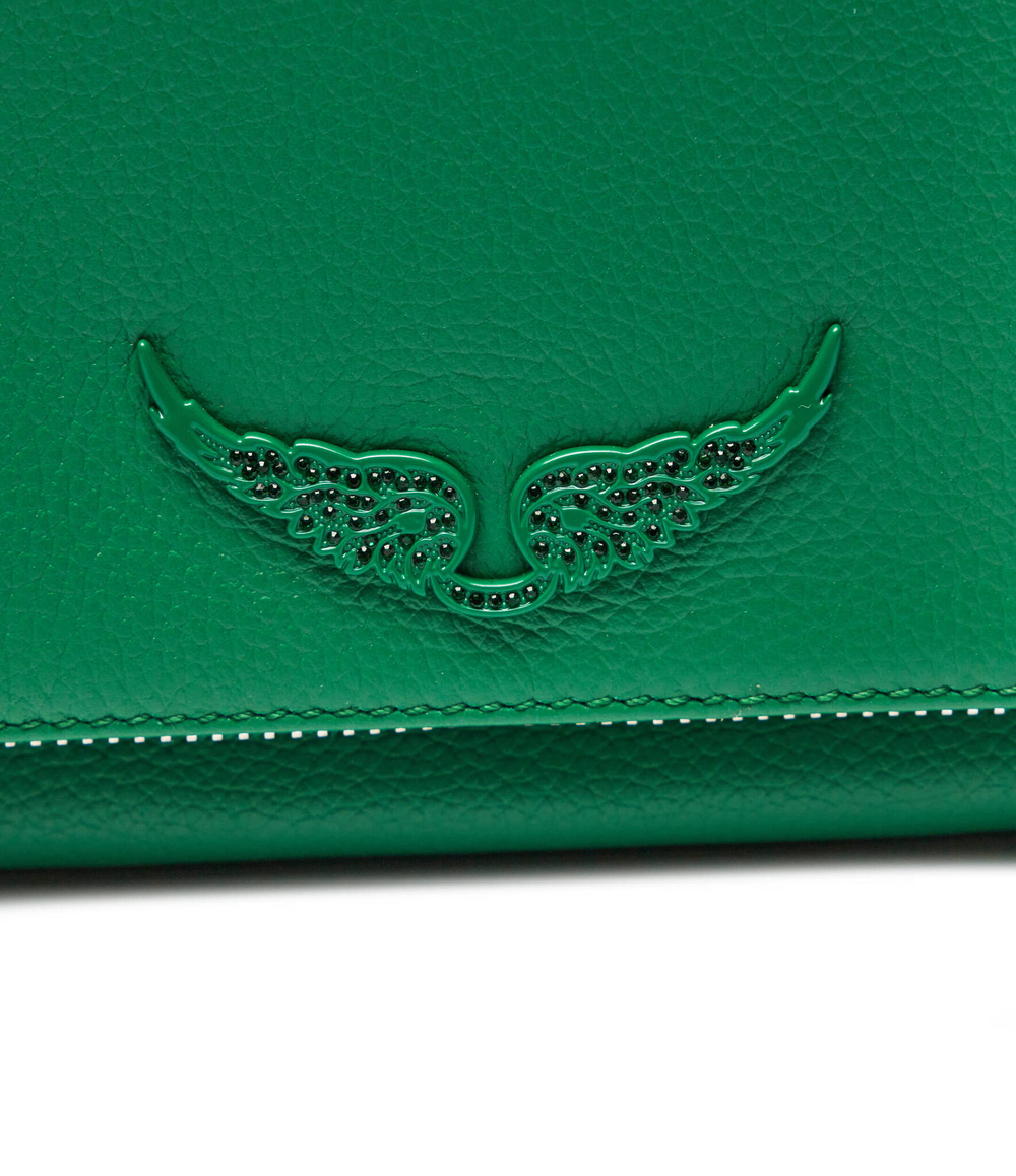 Кожаная сумка-мессенджер Zadig&Voltaire - зеленый(LWBA00001)