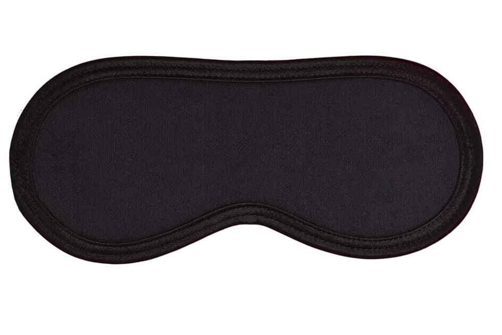 Черная маска на глаза на тонких резинках (Цвет: черный)