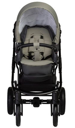 Детская коляска Indigo Mio S 3 в 1 05 т.серая кожа+зеленый