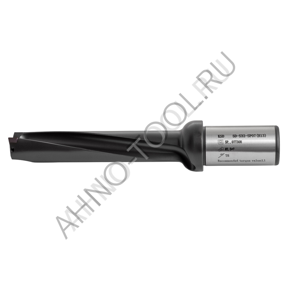 Сверло корпусное 26.5мм KSD265-5D-S32-SP07(H13) "ACCKee"